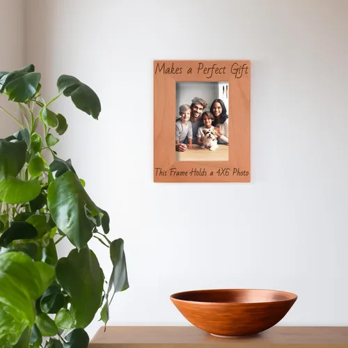 Miniatura 4 de Gifts For All By Rachel Olevia Five Generations One Family Many Hearts - Marco de fotos de madera natural grabado de 4 x 6 pulgadas, diseño
