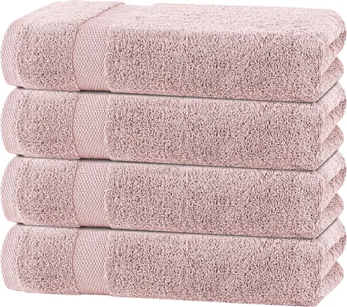 Miniatura 20 de Toallas de mano blancas clásicas para baño [paquete de 12] Toallas de mano de algodón a granel para gimnasio, cocina y spa, 16x27 pulgadas, toallas