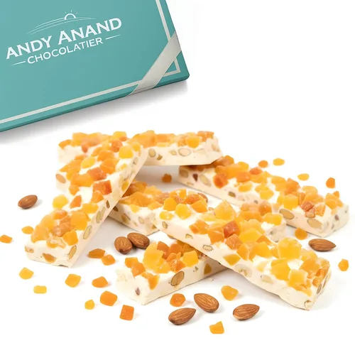 Miniatura 9 de Andy Anand - Cáscara de naranja suave, quebradizo, turrón, turrón de España rico en miel de flores silvestres. Prueba en cada bocado, fabricado