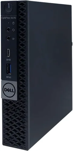 Miniatura 4 de Dell Computadora de escritorio Optiplex 5070 Micro MFF, Intel Core i5-9500T, 16 GB DDR4 RAM, 256 GB M.2 NVMe SSD, WiFi, BT, HDMI, cable teclado