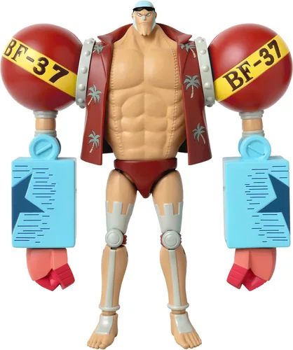 Miniatura 4 de BANDAI Figuras de una pieza Franky Figura de acción Figura articulada de 6.7 in con soporte de exhibición de accesorios Regalo de juguetes