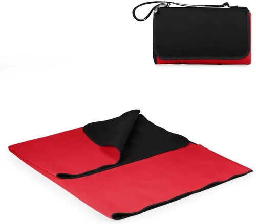 Miniatura 13 de PICNIC TIME Manta de picnic al aire libre, manta plegable de 59 x 51 pulgadas para playa y campamento con forro polar suave, parte inferior Azul