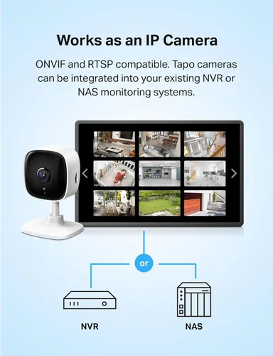 Miniatura 7 de Tapo Cámara de seguridad 2K para monitor de bebé, cámara para perro con detección de movimiento, audio de 2 vías, visión nocturna, almacenamiento