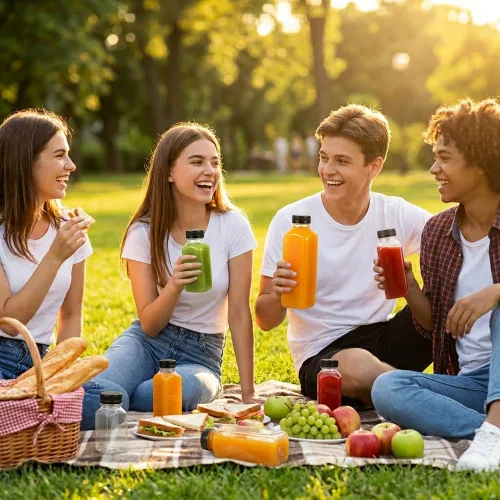Miniatura 5 de 6 botellas pequeñas de plástico de 2 onzas con tapas, recipientes reutilizables transparentes a granel para bebidas a granel a prueba de fugas
