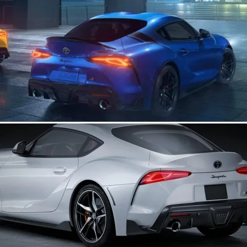 Miniatura 7 de para Toyota GR Supra 2020-2022 Reflectores de Marcador Lateral del Guardabarros del Parachoques Trasero con Lente Ahumado Guardabarros