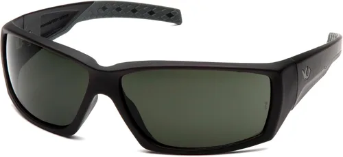 Venture Gear Overwatch - Gafas de sol de seguridad para disparos, lente antivaho gris bosque Negro/Verde Humo