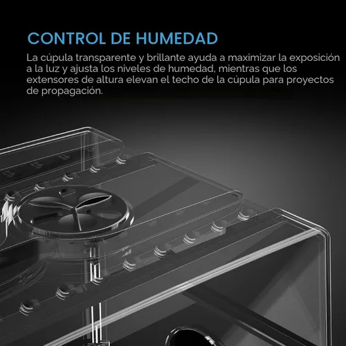 Miniatura 4 de AC Infinity Cúpula de Humedad, Kit de Germinación de Alta Resistencia con Cúpula de 3 mm de Grosor, Bandeja Resistente con Goteo, Bandeja