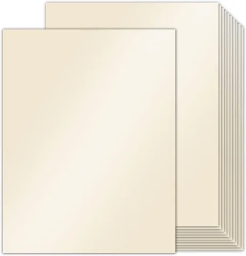 Miniatura 16 de Goefun - 100 hojas de cartulina azul brillante de 8.5 x 11 pulgadas, papel metálico de 80 libras para invitaciones, bodas, fiestas, duchas azul