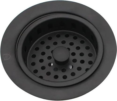 Miniatura 2 de Westbrass D214-62 - Colador grande para fregadero de cocina de 3-1/2 pulgadas, color negro mate Mate negro