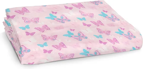 Miniatura 29 de Frenchie Mini Couture Sábanas bajeras para cuna, 100% algodón, se adaptan a colchones de niños pequeños, estrellas azules, 28 x 52 pulgadas, paquete