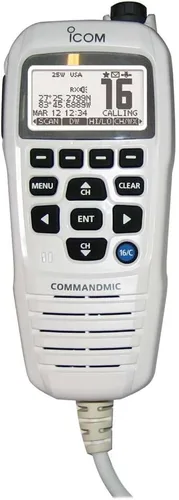 ICOM IV Command Mic, blanco