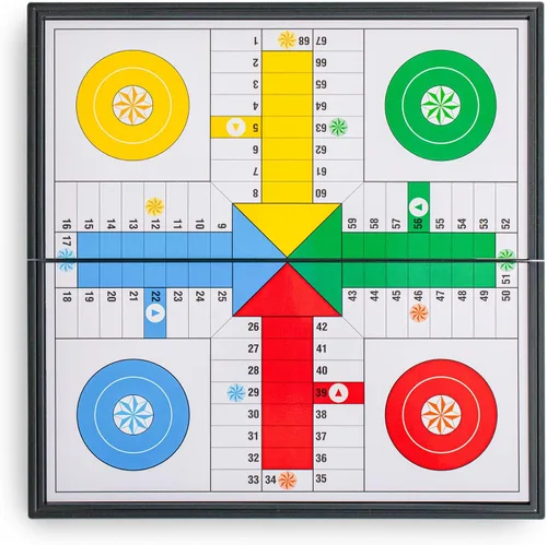 Miniatura 8 de Ludo - Juego de mesa plegable magnético para viajes, 9.75 pulgadas