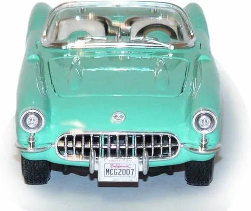 Miniatura 4 de Maisto 1957 Chevy Corvette Convertible, Turquesa Edición Especial 31275-1/24 Escala Diecast Modelo Modelo de Juguete