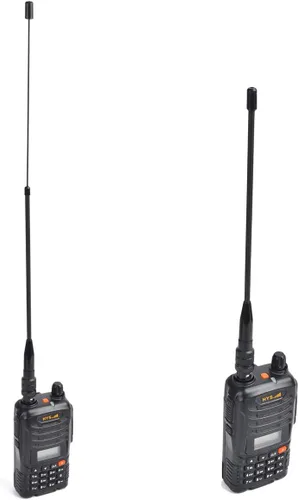 Miniatura 4 de HYS Antena telescópica de doble banda/varilla suave VHF/UHF BNC (8 pulgadas) - (14 pulgadas) 2M/70CM Antena para Vertex HR146, HX300, HX320, HX400