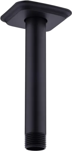 Miniatura 11 de Brazo de ducha con brida de acero inoxidable de 4 pulgadas, extensión recta montada en el techo para cabezal de ducha de lluvia superior, níquel