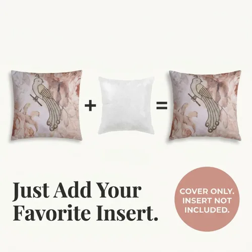 Miniatura 5 de Decozen Fundas de almohada decorativas con estampado de pájaros con diseño floral para decoración del hogar, sala de estar y dormitorio, funda
