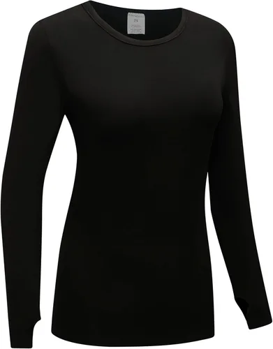 Miniatura 3 de OThread & Co. Camiseta de manga larga para mujer, cómoda con agujero para el pulgar, capa elástica básica