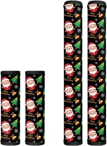 Miniatura 38 de Juego de 4 fundas para manijas de microondas con diseño de rayas de vaca tribal, azteca, decoración de cocina, antideslizantes, a prueba