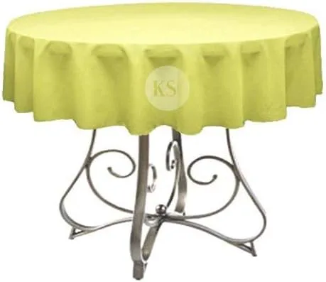 Miniatura 30 de Mantel redondo de poliéster de 72 pulgadas, disponible en más de 45 colores, ideal para restaurantes y superposiciones versátiles de eventos, elige