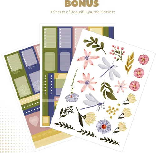 Miniatura 5 de VIVID SCRIBBLES Diario punteado – Papel blanco grueso a prueba de sangrado de 160gsm – 200 páginas de cuadrícula de puntos numerados – Cuaderno