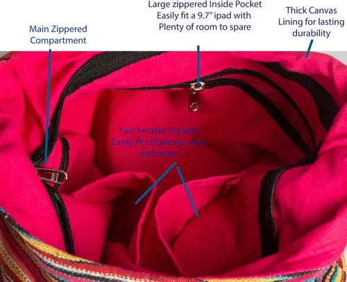 Miniatura 6 de Bolsa de hombro rosa bordada hecha a mano elefante bohemio hippie bolsa de playa gitana