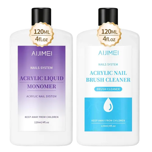 Miniatura 13 de Monómero líquido acrílico para sistema de uñas, 4.1 fl oz/4fl.oz para aplicación de polvo acrílico, monómero acrílico para uñas acrílicas