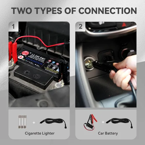 Miniatura 6 de Juego de gato o gato eléctrico para auto de 3 toneladas o 2 toneladas por ROGTZ DC 12 V, herramienta de reparación automática todo en uno de sedán