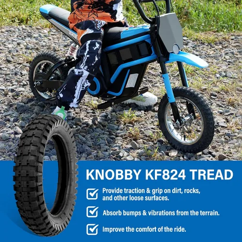 Miniatura 4 de LotFancy Juego de neumático y tubo interior de 12.5x2.75 (12-1/2x2.75) para Razor MX350 MX400 Dirt Rocket, X-Treme X-560 - Neumático y tubo