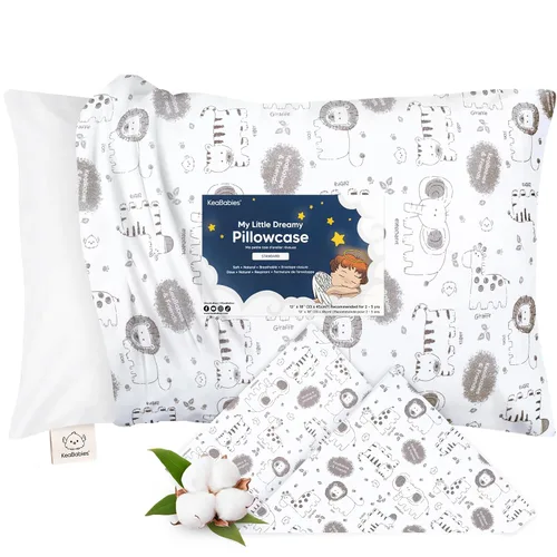 Miniatura 28 de KeaBabies Funda de almohada para niños pequeños de 13 x 18 pulgadas, funda de almohada de algodón orgánico para niños, niñas, funda de algodón suave