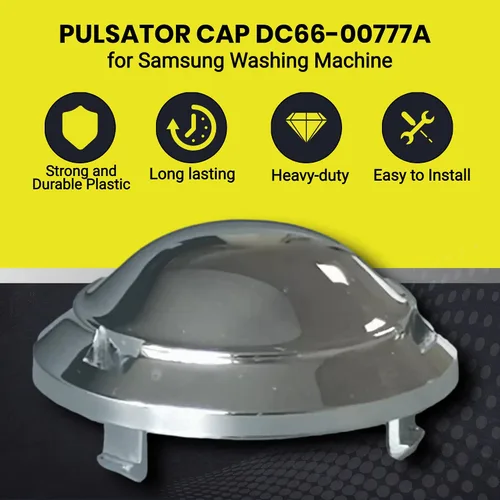 Miniatura 5 de Paquete de 2 tapas de repuesto para pulsador de arandela, número de pieza DC66-00777A, altamente compatible con los números de modelo de lavadora