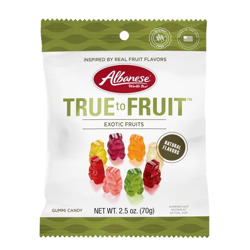 Albanese Ultimate 8 Flavor Gummi Bears, ositos de goma de 8 sabores, 2.5 oz, 12 unidades
