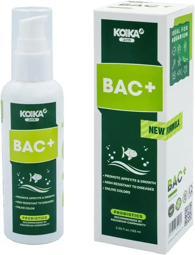 Miniatura 8 de KOIKA BAC+ Probióticos para acuarios, estimulantes de la inmunidad, resistencia a enfermedades y mejoran el sistema digestivo (BAC+,3.6 fl oz)