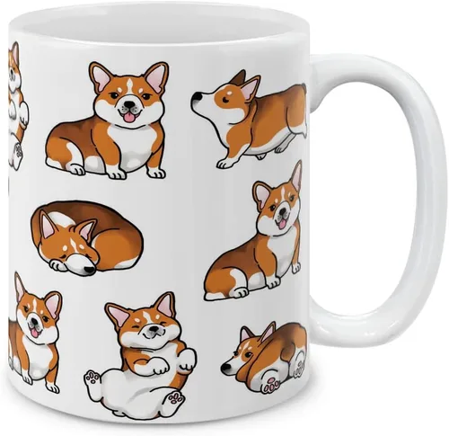 Miniatura 12 de MUGBREW English Bulldog - Taza de café de cerámica con posturas divertidas y juguetonas, 11 onzas Bulldog Inglés Posturas divertidas y juguetonas