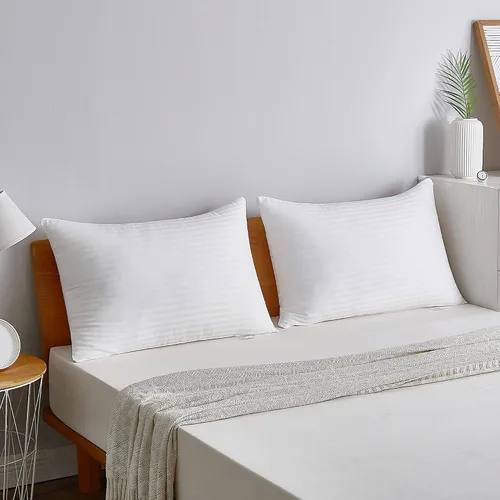 Miniatura 2 de Acanva Almohadas de cama para dormir, paquete de 4, relleno de fibra de poliéster suave y esponjoso de primera calidad, perfectas para dormir