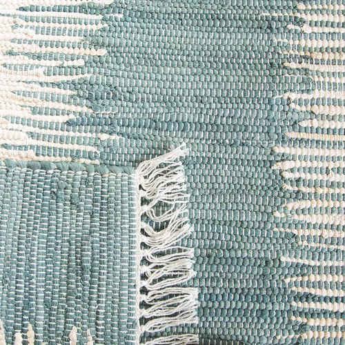 Miniatura 6 de Alfombra de algodón tejido a mano, color azul. Colección Montauk MTK751A, de Safavieh, Algodón, Azul