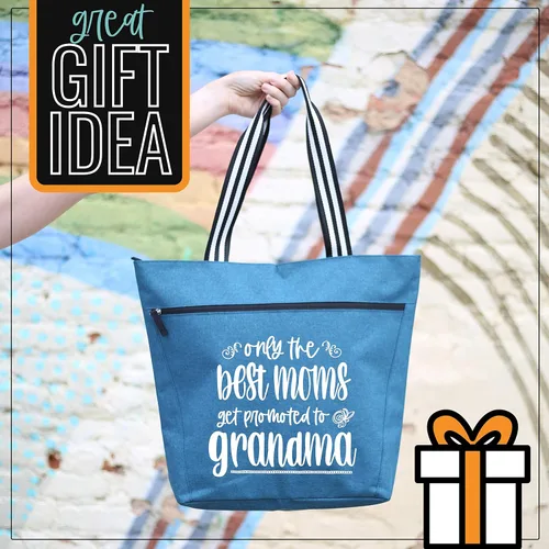 Miniatura 62 de Brooke & Jess Designs Bolso de mano para la abuela – Bolso de lona resistente con cremallera y bolsillo interior para la abuela para uso diario