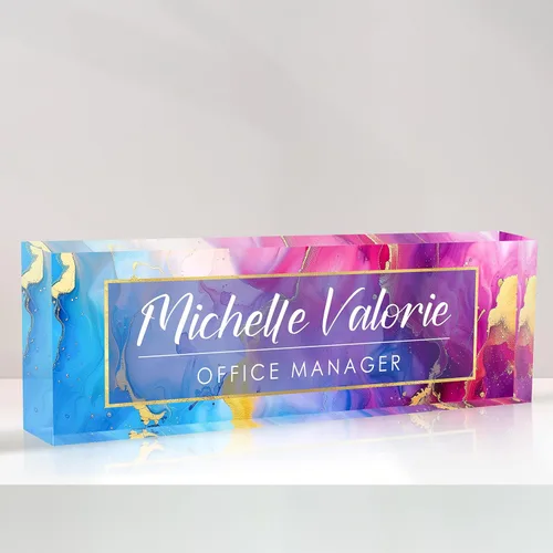 Miniatura 28 de Placa de nombre personalizada para escritorio, placa de nombre de oficina personalizada para escritorio, decoración de oficina personalizada