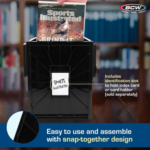 Miniatura 4 de BCW Contenedores de almacenamiento de documentos y cómics para revistas, contenedor duradero para revistas, caja de almacenamiento de revistas