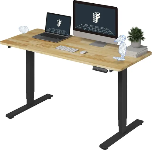 Miniatura 27 de FlexiSpot E6 Bamboo - Escritorio eléctrico de pie de 3 etapas con motor dual de 48 x 24 pulgadas, soporta 220 libras, altura ajustable con ajustes