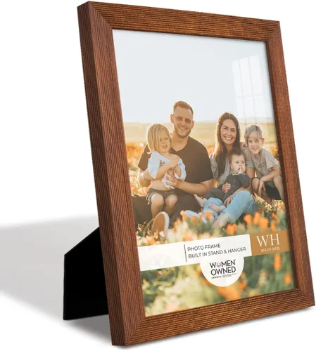 Miniatura 10 de Renditions Gallery Marco de fotos de 3.5 x 5 pulgadas, diseño de madera de estilo moderno y vidrio de alta definición, listo para pared y mesa, Negro