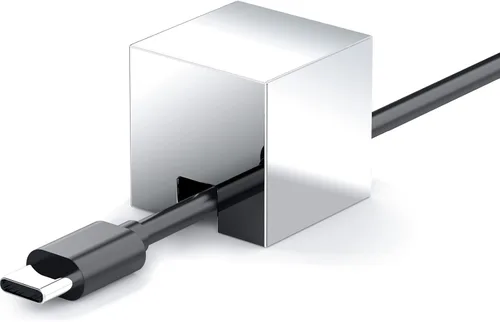 Meenova Organizador de cables de acero inoxidable 304, peso de papel de metal, organizador de cables estético lindo accesorios de escritorio,