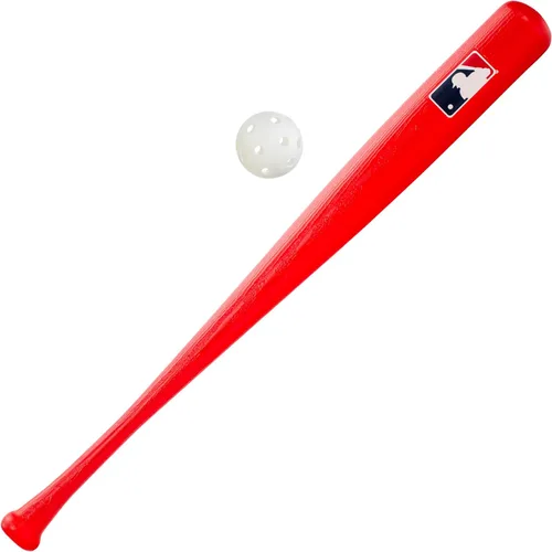 Franklin Sports MLB Kids Baseball Bat and Ball Set - Lightweight 30" Youth Plastic Bat - Multiple Colors Rojo