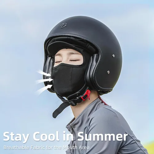Miniatura 4 de ROCKBROS Pasamontañas para la cara, polaina de cuello refrescante para verano, gorra de ciclismo, protector UV, bufanda de motocicleta