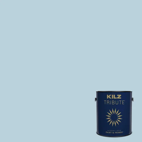 Miniatura 132 de KILZ TRIBUTE Pintura e imprimación, para interiores, semibrillante, Vintage Indigo, 1 galón Índigo Victoria