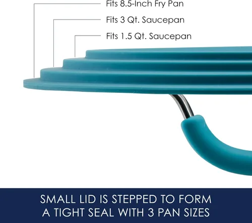 Miniatura 7 de Rachael Ray Cook + Create - Juego de utensilios de cocina antiadherentes de aluminio, 10 piezas, azul agave