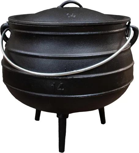 Miniatura 14 de Lehman's Campfire - Olla de hierro fundido con 3 patas y tapa, 13.5 pulgadas, 3.5 galones