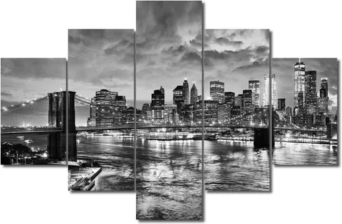Miniatura 42 de TUMOVO Fotos en lienzo de Estados Unidos, Cincinnati, Ohio, Skyline at Dusk para tu sala de estar, impresiones de paisaje urbano de rascacielos