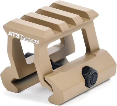 Miniatura 2 de AT3 Tactical PRO-Mount Montura elevadora de punto rojo -.83 o 1 pulgada de altura - para mira de punto rojo RD-50 y miras reflex Picatinny