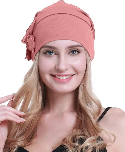 Miniatura 5 de osvyo Gorro de algodón con turbantes de quimioterapia para mujeres, con cáncer, pérdida de cabello