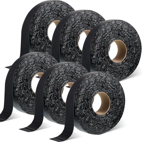 Miniatura 8 de Fabbay 2 rollos de cinta de relleno de grietas de asfalto para reparación de entradas y sellador de grietas para asfalto, estacionamiento, techo